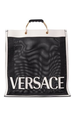 Versace: Чёрная сумка 