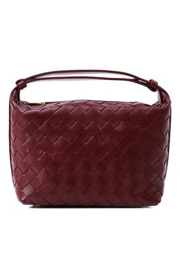 Bottega Veneta: Бордовая сумка 