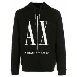 Armani Exchange: Чёрная толстовка 