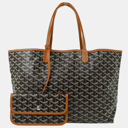 Goyard: Коричневая сумка-шоппер 