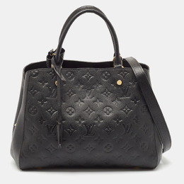 Louis Vuitton: Чёрная сумка  Montaigne