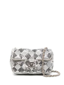 CHANEL Pre-Owned: Серебристая сумка 