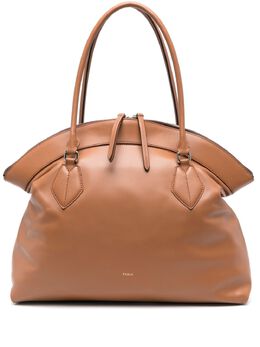 Furla: Коричневая сумка-шоппер 