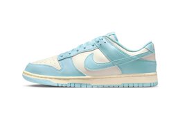 Nike: Голубые кроссовки  Dunk Low Retro