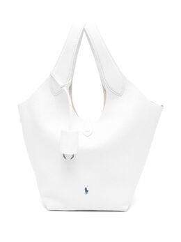 Polo Ralph Lauren: Белая сумка-шоппер 