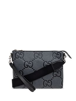 Gucci: Чёрная сумка  GG
