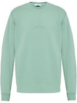 Stone Island: Зелёный свитшот 