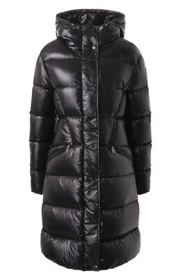 Moncler: Чёрный пуховик 