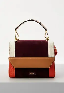 Lancel: Фиолетовая сумка 