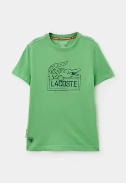 Lacoste: Зелёная футболка 