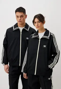 adidas Originals: Чёрная куртка 