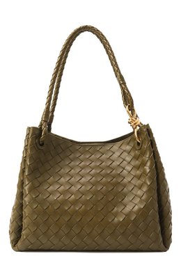 Bottega Veneta: Сумка цвета хаки 