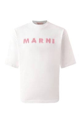 Marni: Хлопковая футболка 