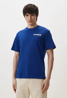 Lacoste: Синяя футболка 