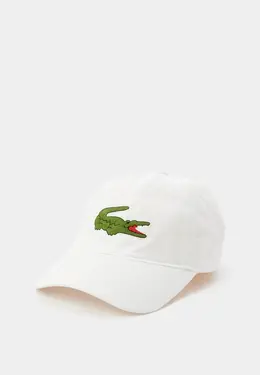 Lacoste: Белая кепка 