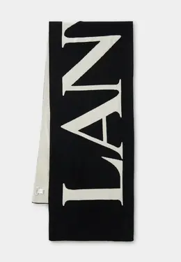 Lanvin: Чёрный шарф 