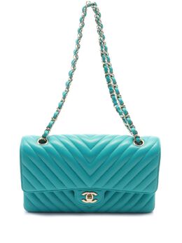 CHANEL Pre-Owned: Зелёная сумка 