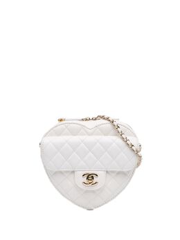 CHANEL Pre-Owned: Белая сумка через плечо 