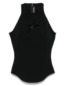 Mugler: Чёрный топ 