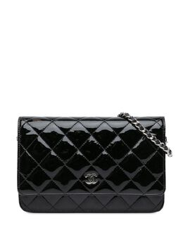 CHANEL Pre-Owned: Чёрный кошелёк 