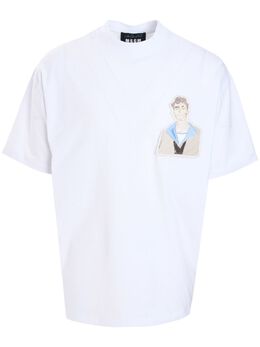 MSGM: Белая футболка 