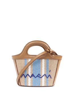 Marni: Коричневая сумка-шоппер  Tropicalia