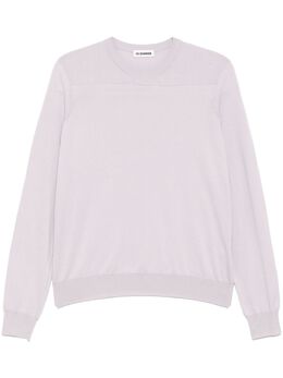 Jil Sander: Фиолетовый свитер 