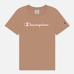 Champion: Бежевая футболка 