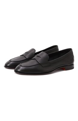 Santoni: Чёрные лоферы 