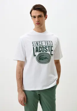 Lacoste: Белая футболка 