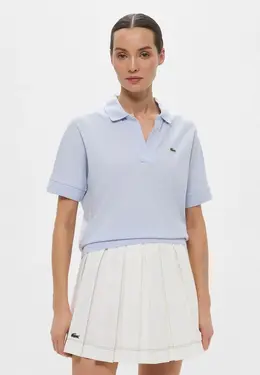 Lacoste: Голубое поло 