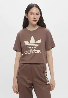 adidas Originals: Коричневая футболка 