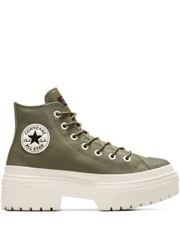 Converse: Зелёные кроссовки  Chuck Taylor All Star