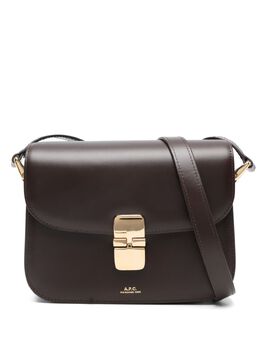 A.P.C.: Коричневая сумка  Grace