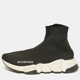 Balenciaga: Чёрные кроссовки  Speed