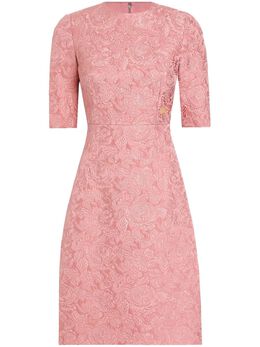 Dolce & Gabbana: Платье с растительным принтом 