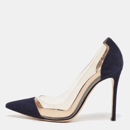 Gianvito Rossi: Синие туфли  Plexi