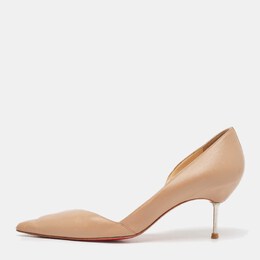 Christian Louboutin: Бежевые туфли 