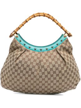 Gucci Pre-Owned: Голубая сумка 