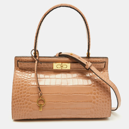 Tory Burch: Бежевая сумка  Lee Radziwill