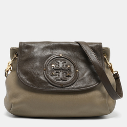 Tory Burch: Коричневая сумка  Hobo