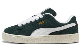 PUMA: Зелёные кроссовки  Suede