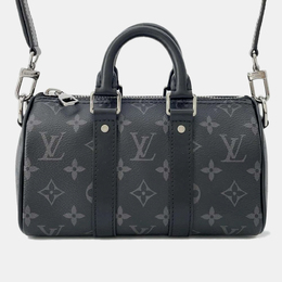 Louis Vuitton: Чёрная сумка  Keepall