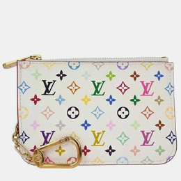 Louis Vuitton: Многоцветный кошелёк  Pochette Cles