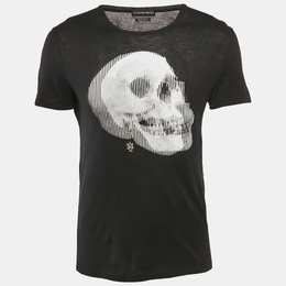 Alexander McQueen: Чёрная футболка  Skull