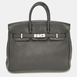 Hermes: Чёрная сумка  Birkin 25