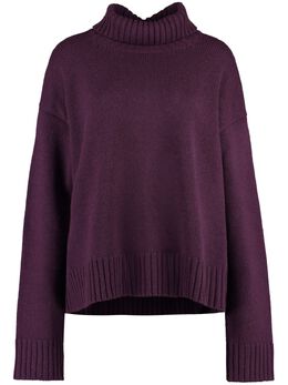Jil Sander: Фиолетовый свитер 