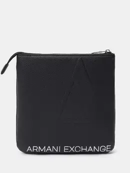 Armani Exchange: Тёмная сумка 