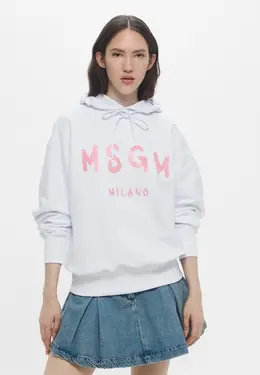 MSGM: Белая толстовка 