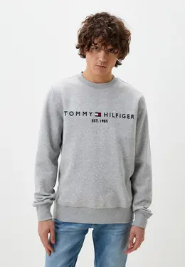 Tommy Hilfiger: Серый свитшот 